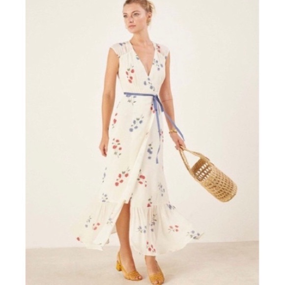 Reformation Dresses & Skirts - Reformation Haven Spring Floral Wrap Dress